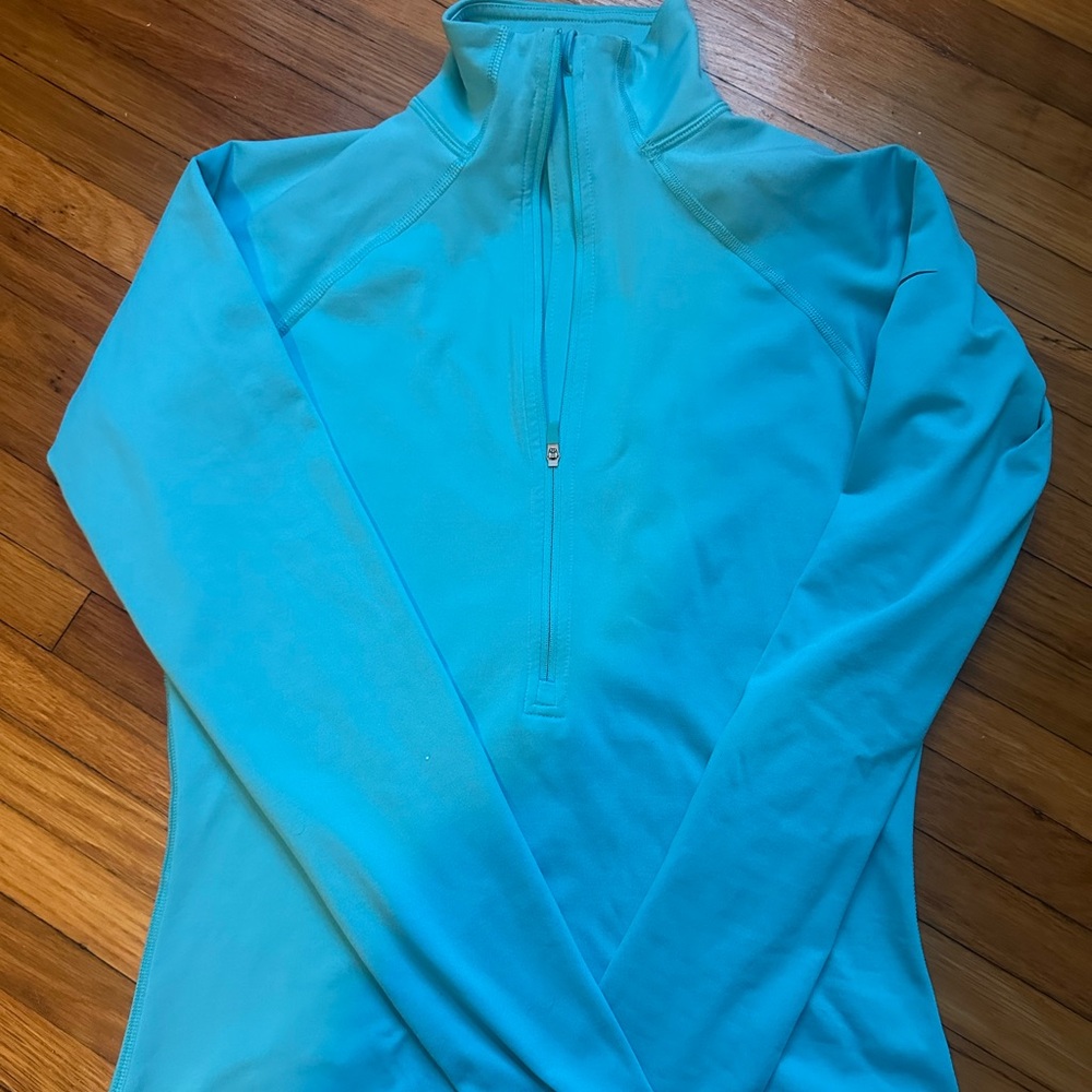 Nike Pro Turquoise Pullover quarter zip